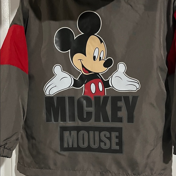 Disney Mickey Mouse Gray and Red Raincoat - Picture 4 of 5